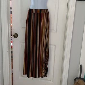 Sami & Jo Black/Rust/Gold Maxi Skirt